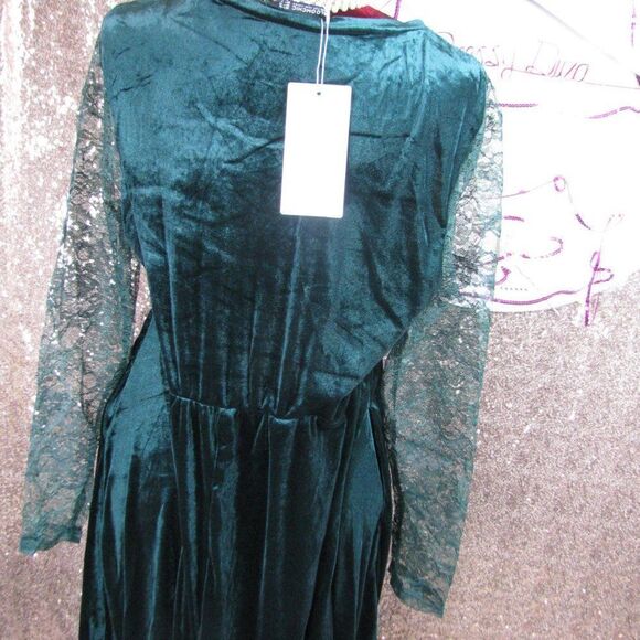 NWT BloomChic green lace dress 14/ 1 X - Picture 7 of 10
